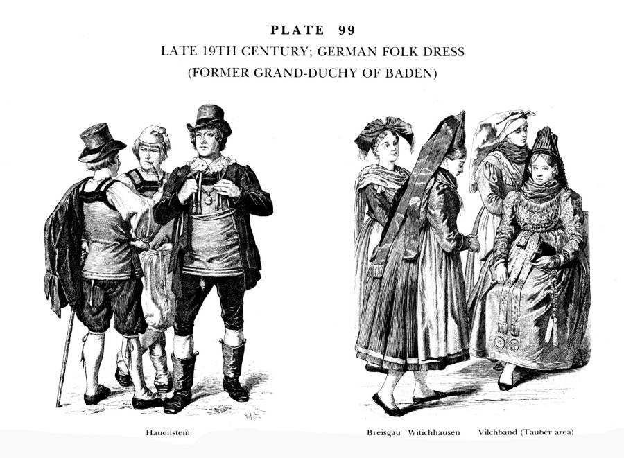 Planche 99a- fin du XIXe s. - costumes traditionnels - Allemagne.jpg